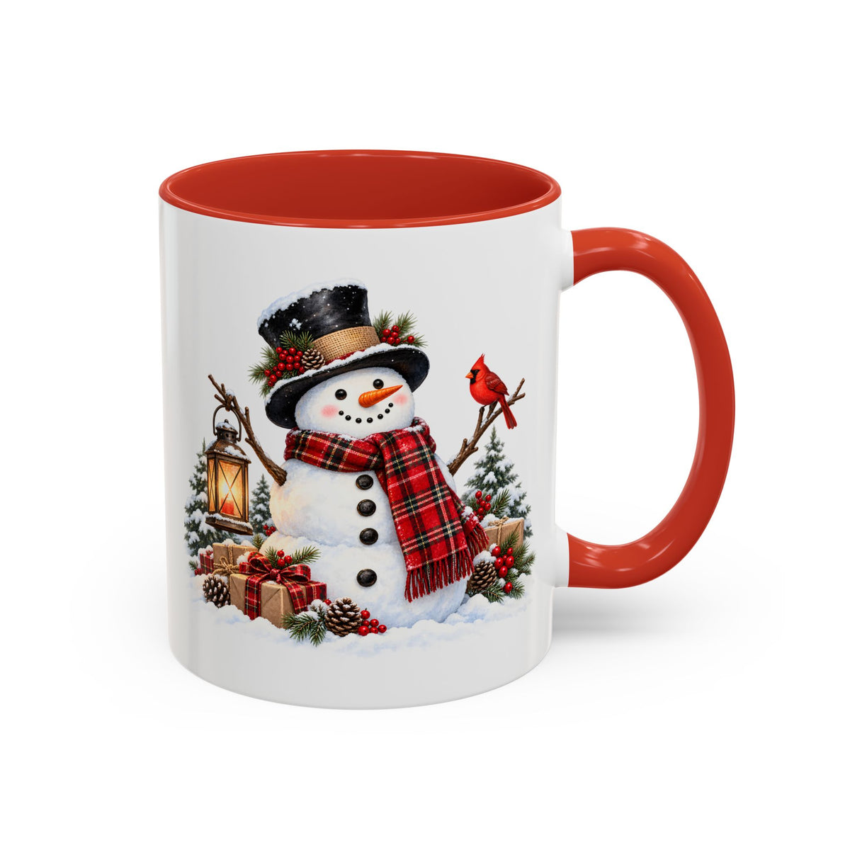Snowman Christmas Coffee Mug – Festive Holiday Accent Mug (11 oz)