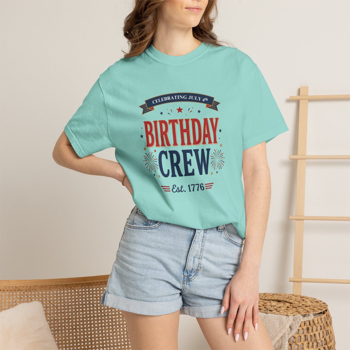 Birthday Crew T-Shirt — Patriotic Celebration Tee, 4th of July Shirt, Independence Day Gift