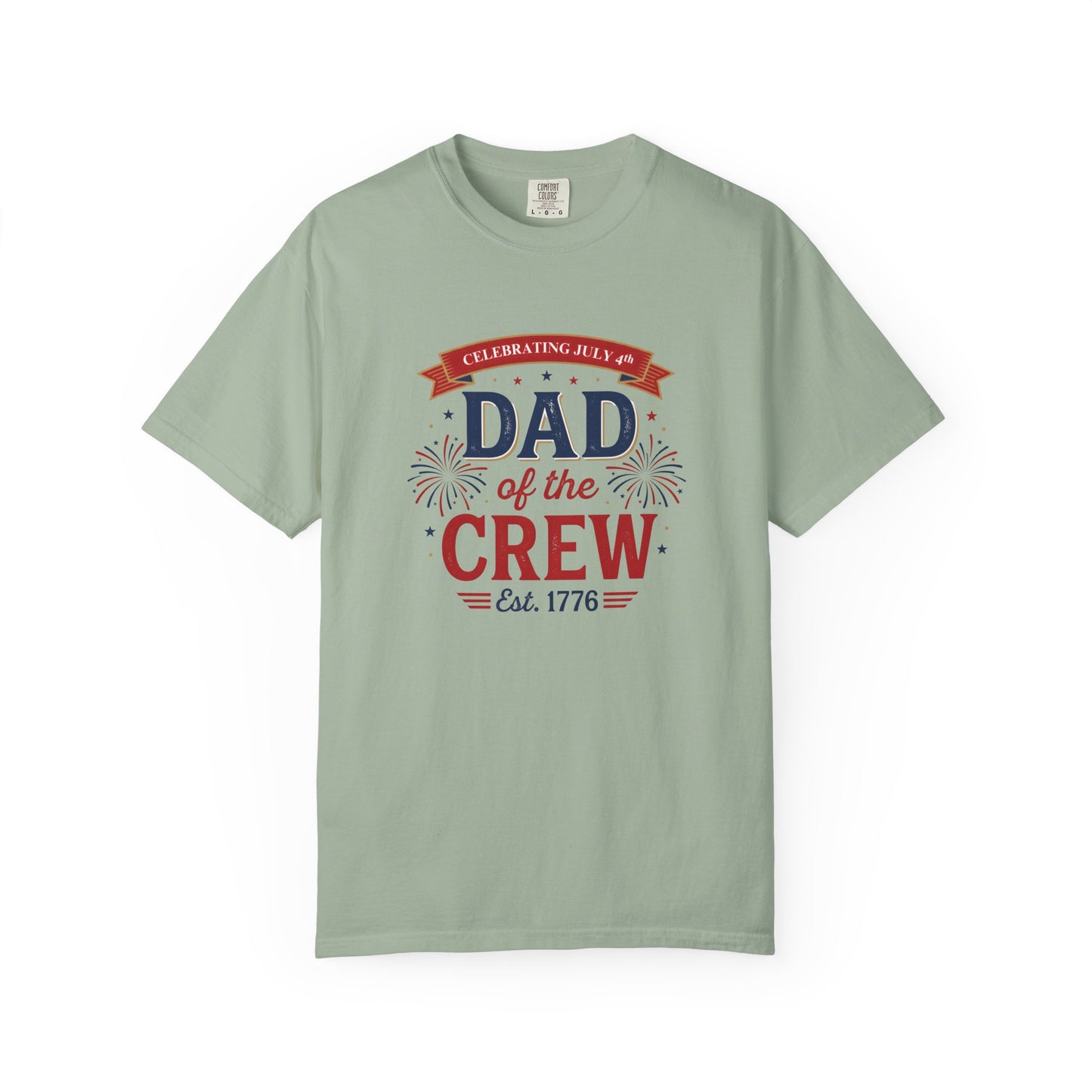 Dad of the Crew T-Shirt — Patriotic 4th of July Tee, Independence Day Shirt
