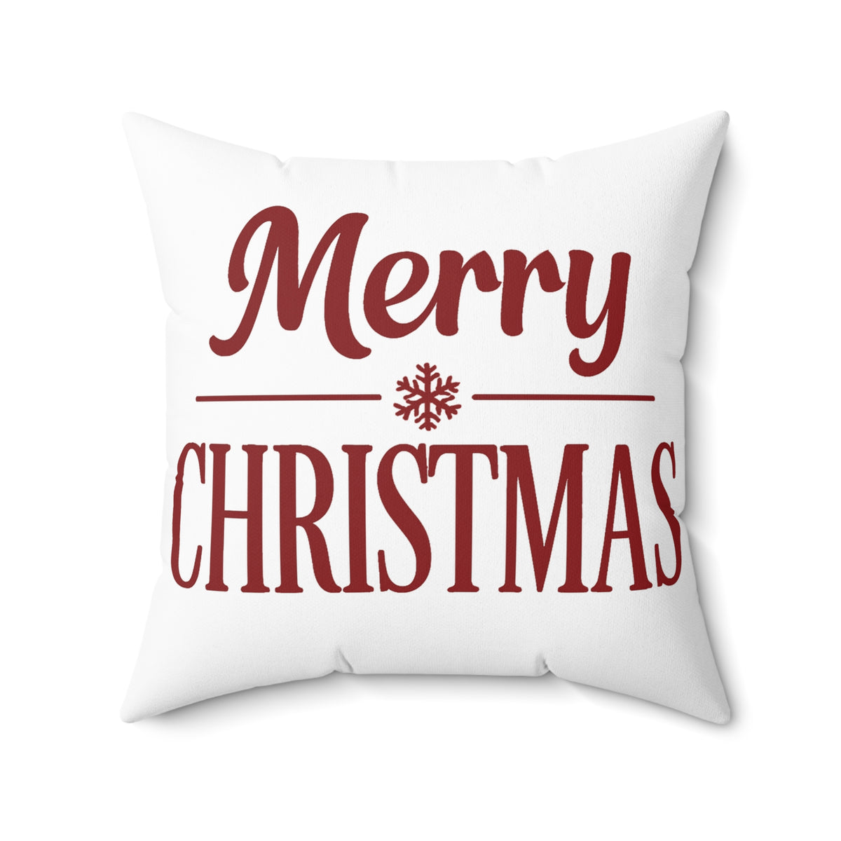 Merry Christmas Decorative Pillow — Festive Holiday Throw Pillow