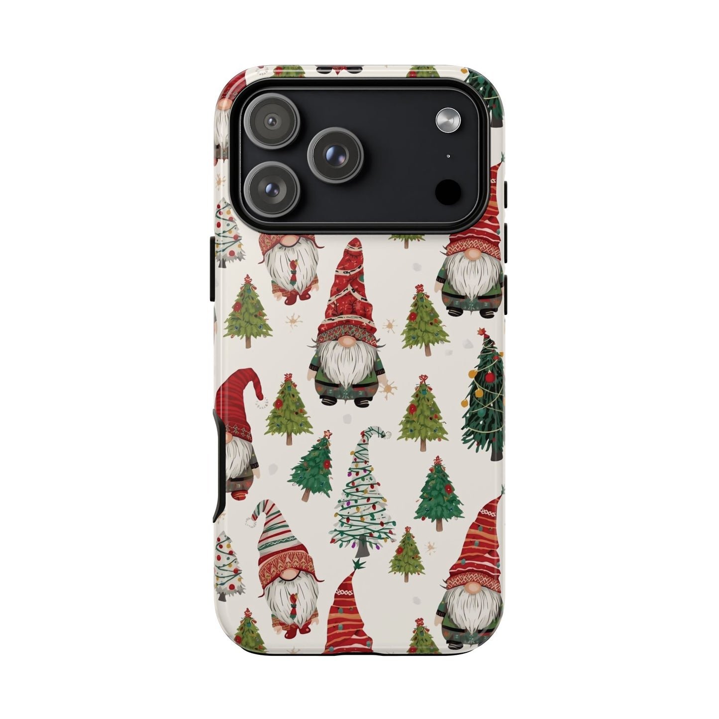 Christmas Gnome Phone Case, Dual Layer Phone Case for Iphone 17, 16, 15, 14, 13, 12, 11 & Samsung