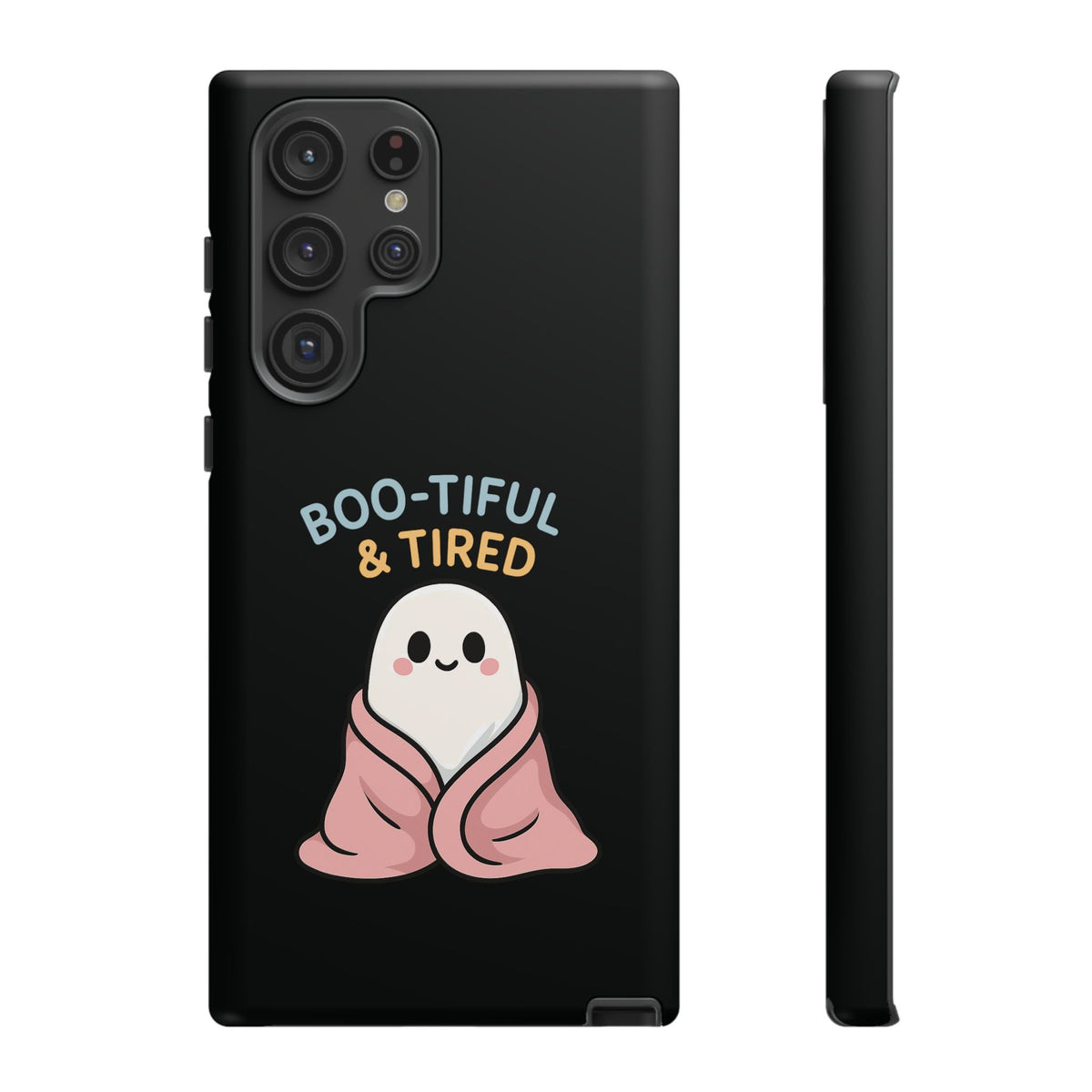 Boo-tiful & Tired Phone Case, Halloween-Themed Design