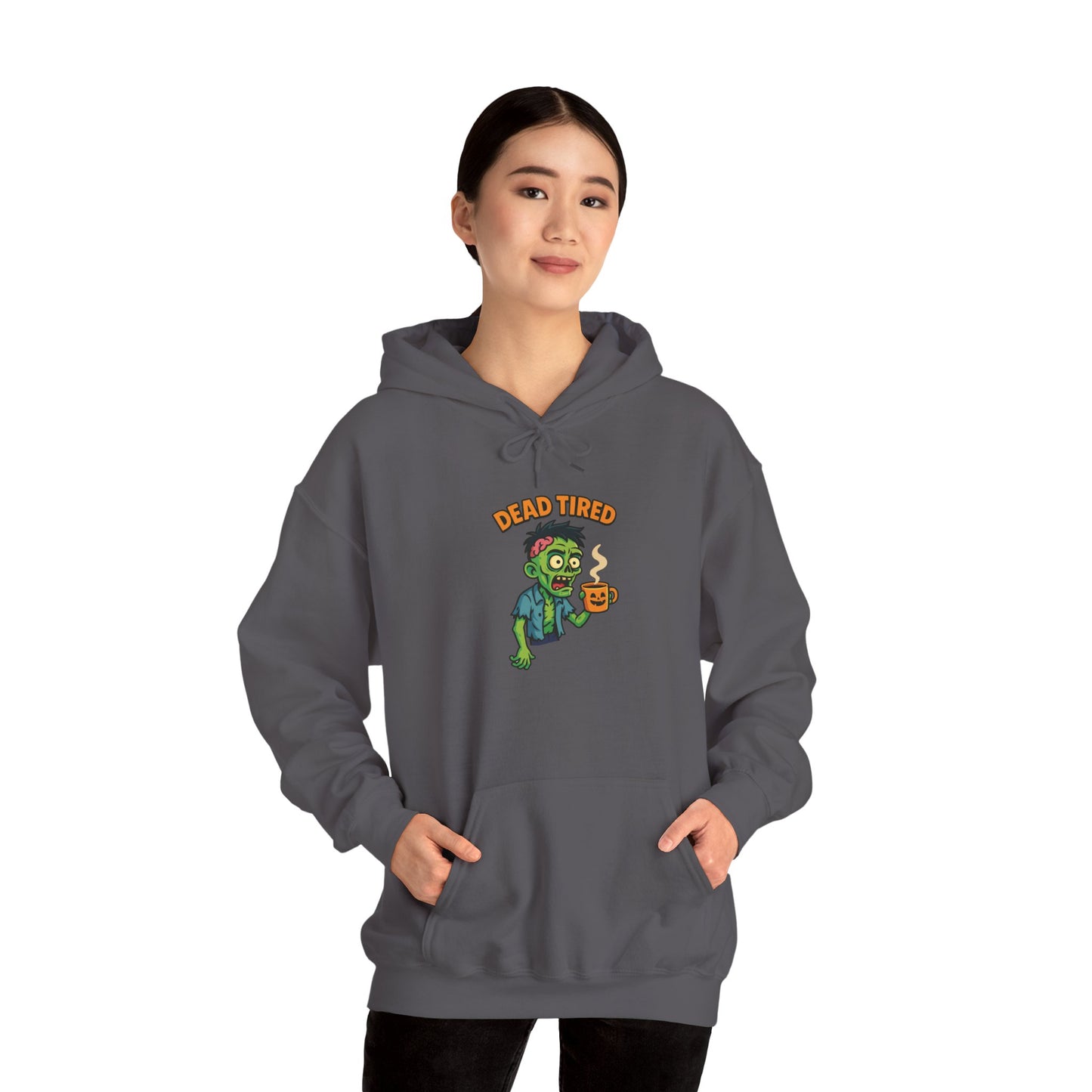 Zombie Themed Unisex Hoodie, Cozy Halloween Sweatshirt, Spooky Season Apparel