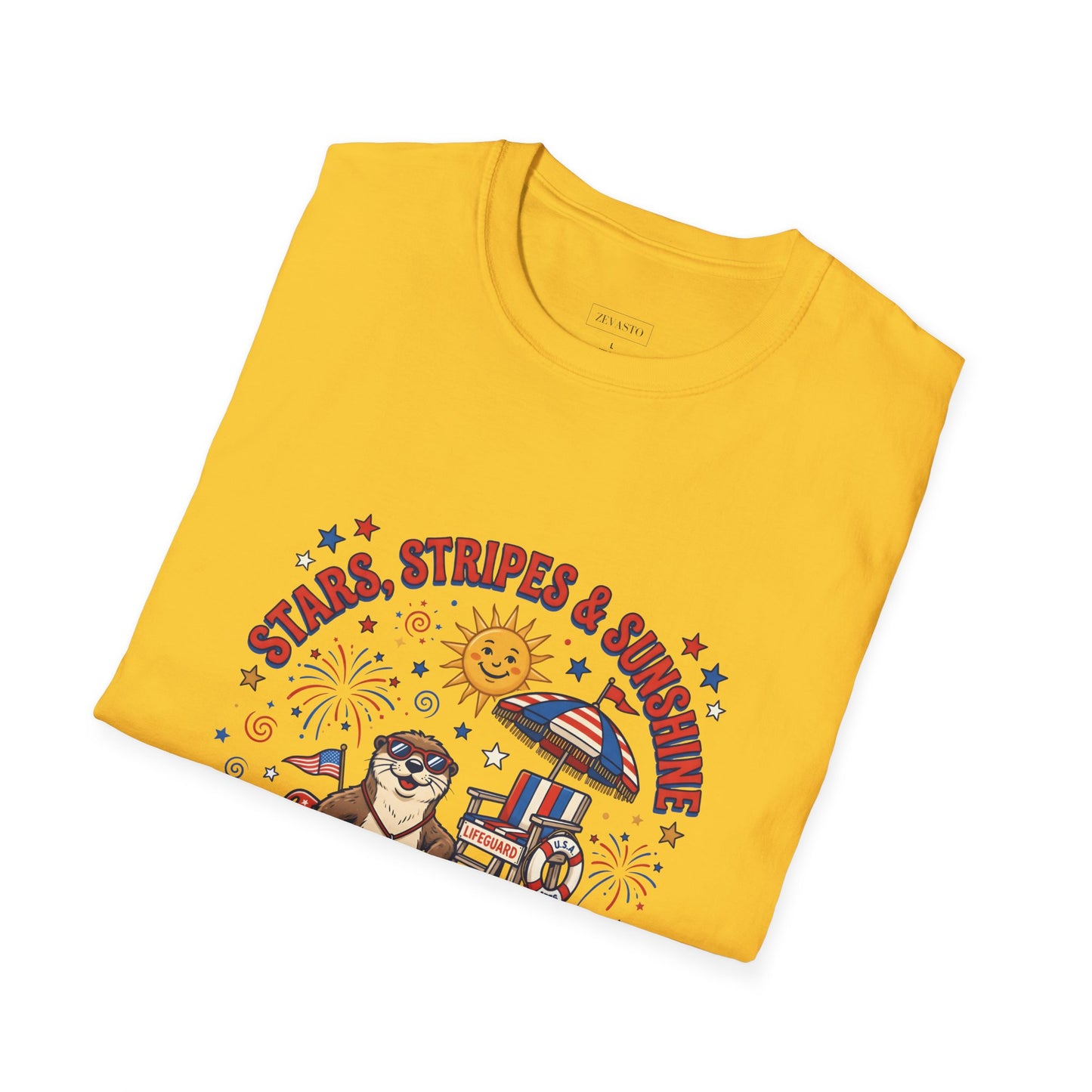 Stars, Stripes & Sunshine T-Shirt — Patriotic 1776–2026 Summer Tee, 4th of July Shirt