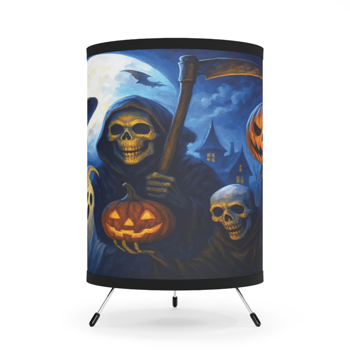 Halloween Tripod Lamp, Creepy Decor for Spooky Season, Party Lighting
