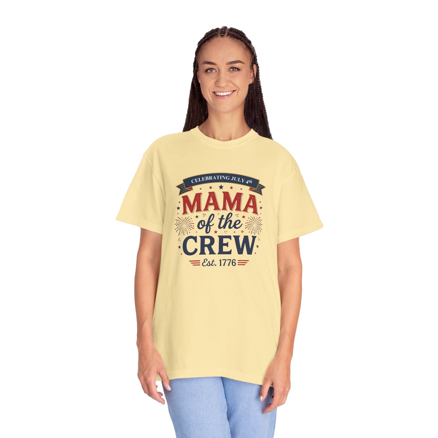 Mama of the Crew T-Shirt — Patriotic 4th of July Tee, Independence Day Shirt