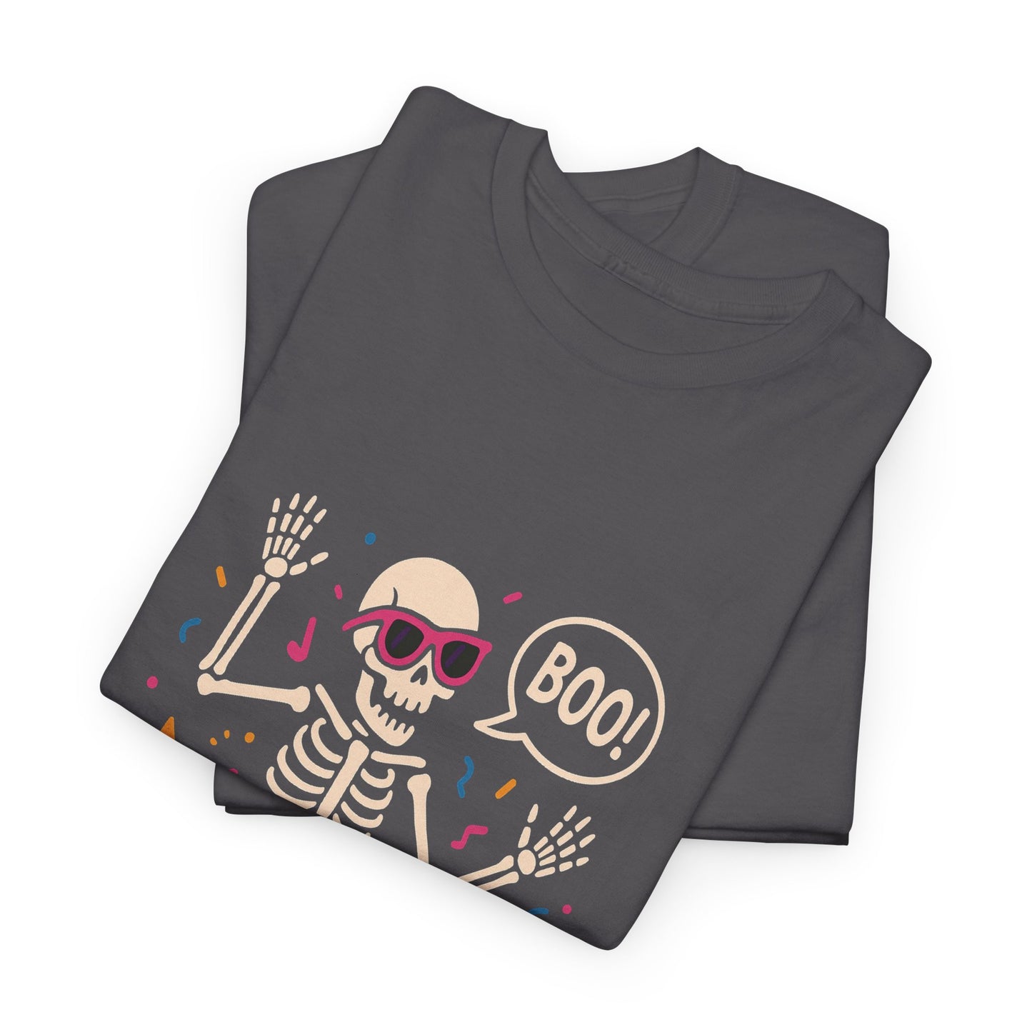 Halloween Skeleton Tee, Unisex Graphic Tee, Spooky Fun Shirt