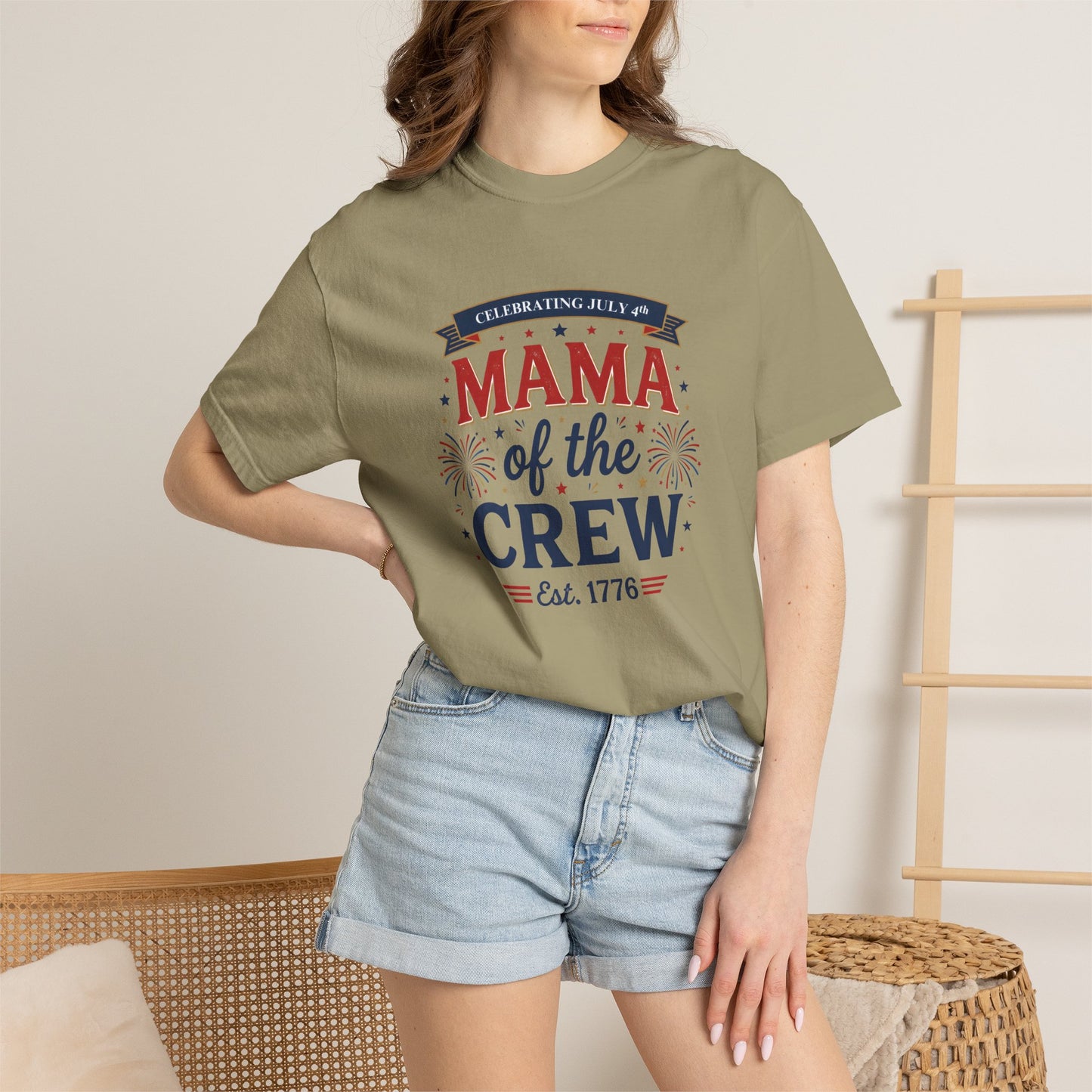 Mama of the Crew T-Shirt — Patriotic 4th of July Tee, Independence Day Shirt