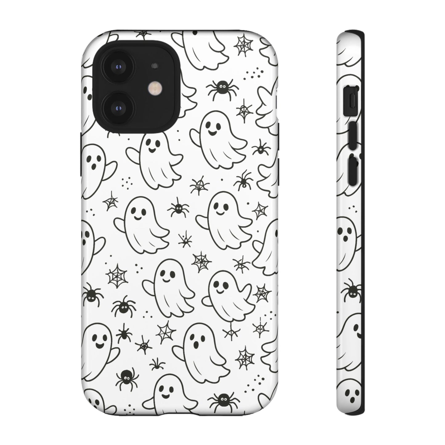 Ghostly Phone Case, Cute Halloween Phone Cover, Tough Phone Case, Spooky Phone Accessory, Ghost Pattern Design
