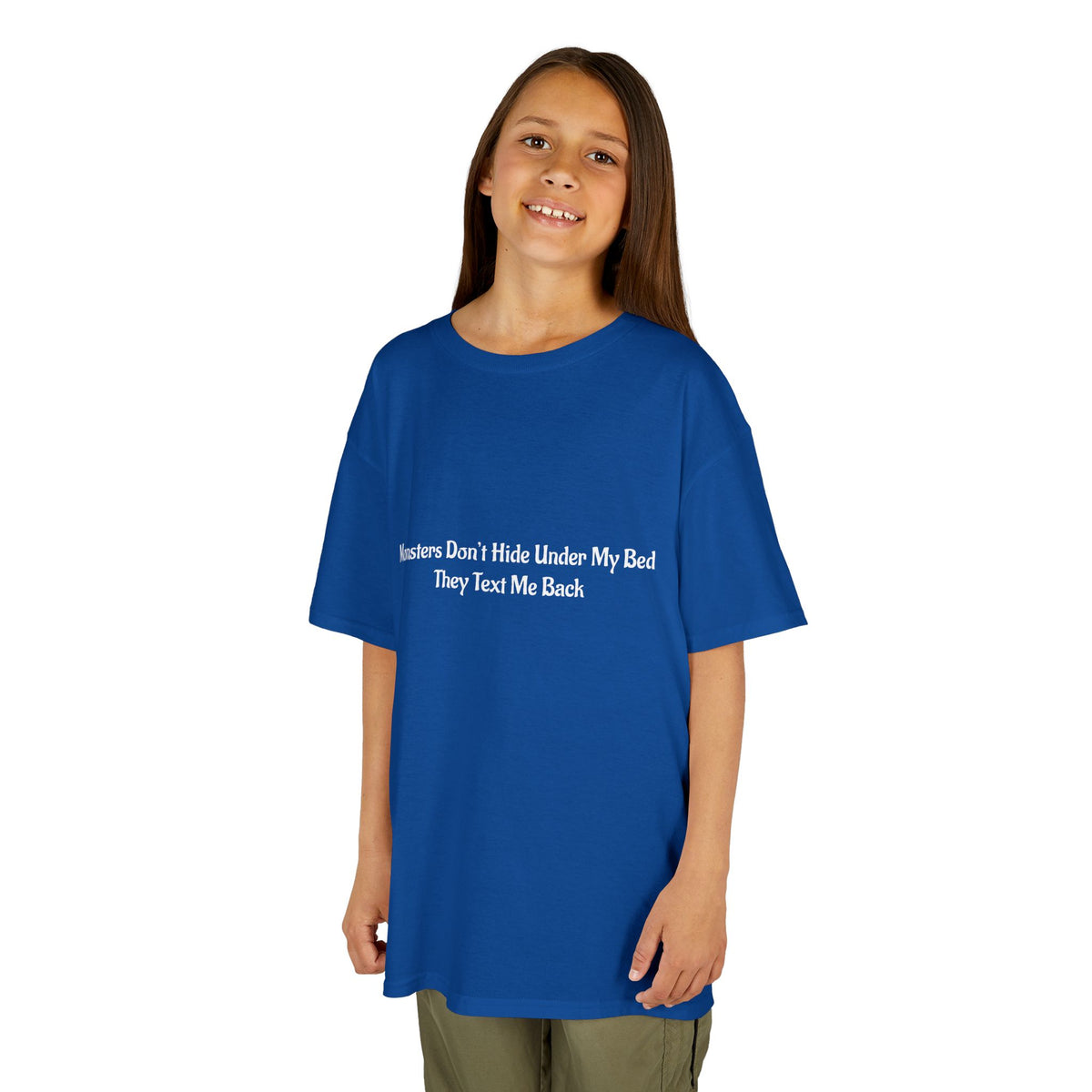 Funny Kids Monster Tee, Kids Heavy Cotton Shirt, Halloween T-Shirt