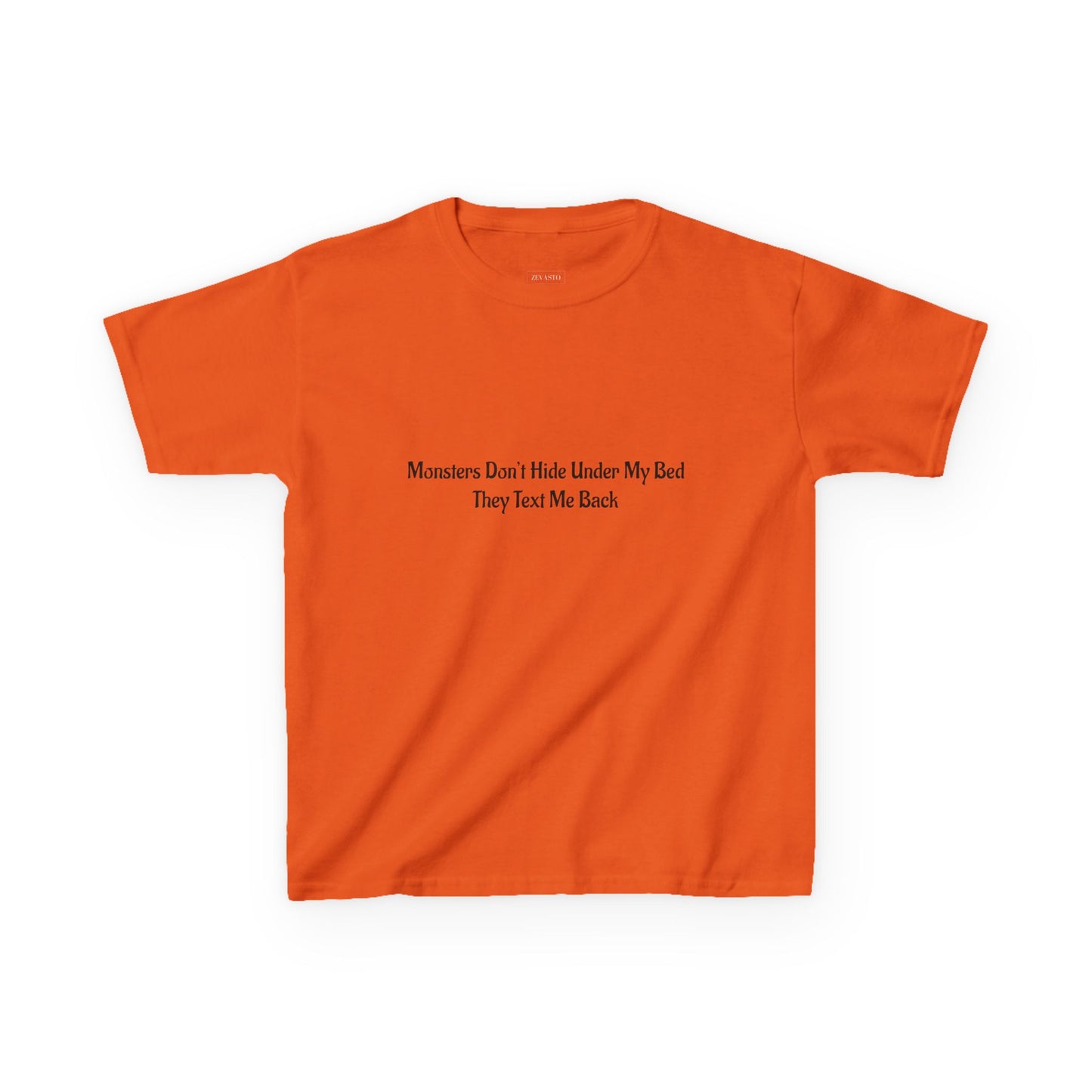 Funny Kids Monster Tee, Kids Heavy Cotton Shirt, Halloween T-Shirt