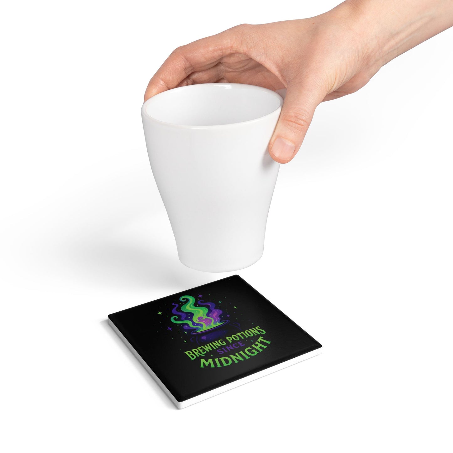 Brewing Potions Since Midnight, Ceramic Coaster