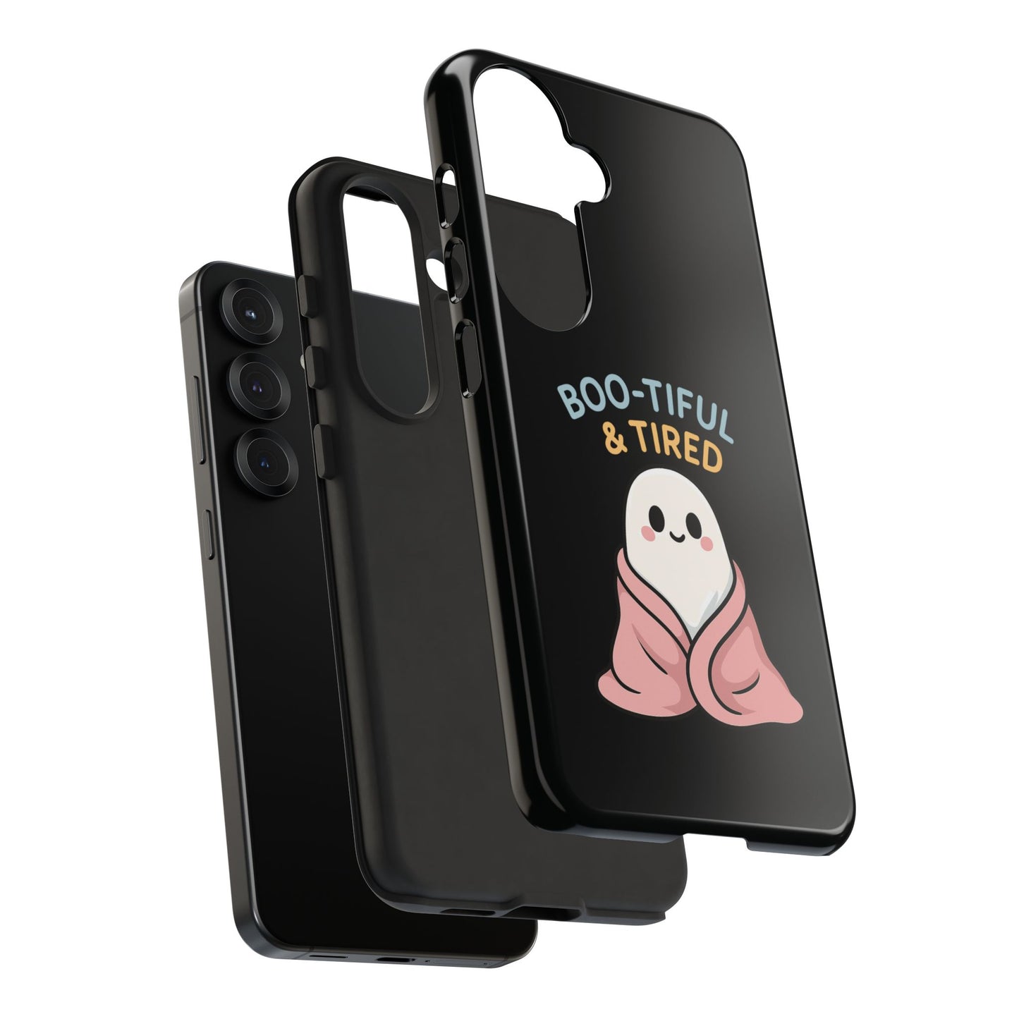 Boo-tiful & Tired Phone Case, Halloween-Themed Design