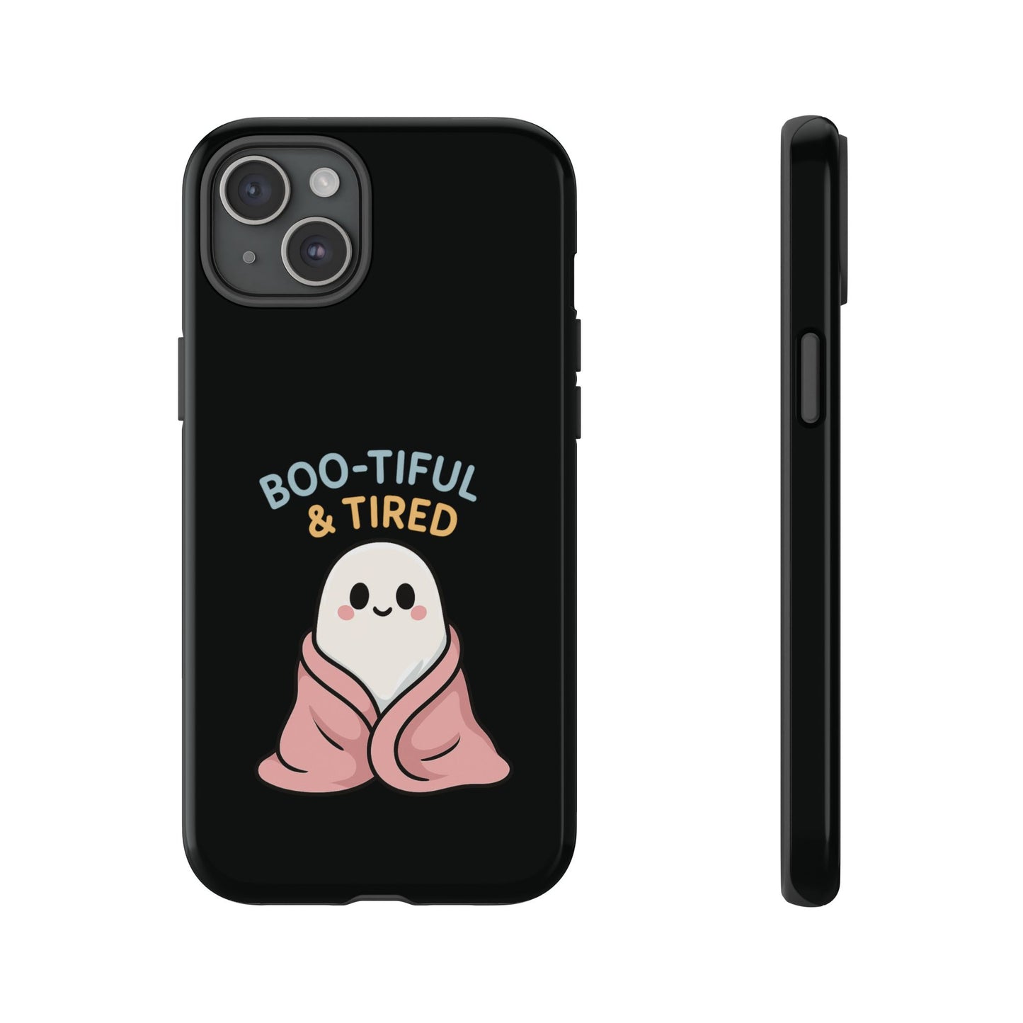 Boo-tiful & Tired Phone Case, Halloween-Themed Design