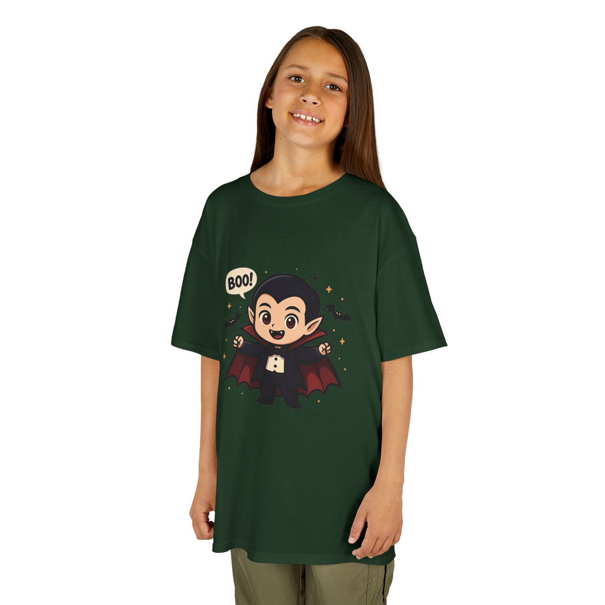 Cute Halloween Kids Tee, Spooky Costume Top, Kids Vampire Shirt, Halloween Party Apparel, Boo Design Tee