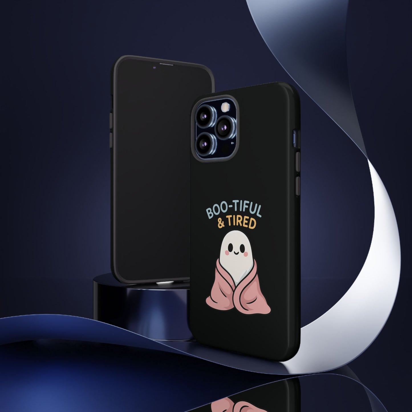Boo-tiful & Tired Phone Case, Halloween-Themed Design