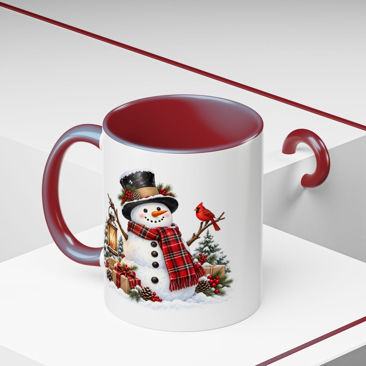Snowman Christmas Coffee Mug – Festive Holiday Accent Mug (11 oz)
