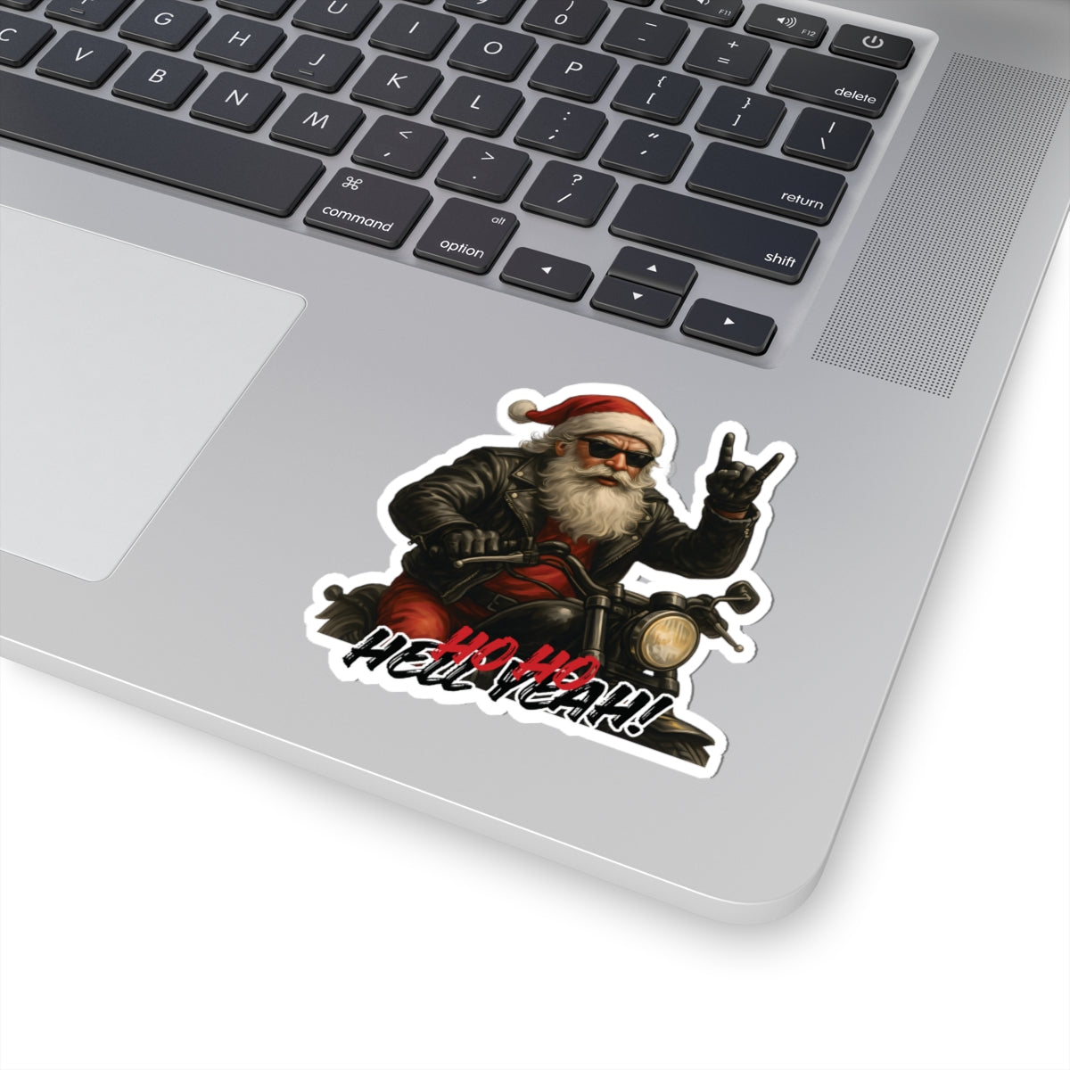 Rocker Santa Christmas Sticker, 4 Size Option