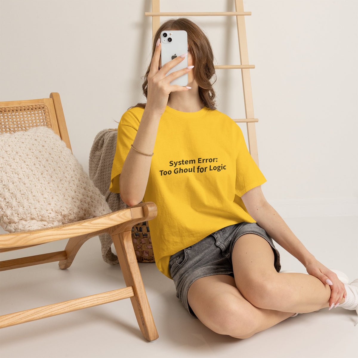 System Error Tee - Unisex Heavy Cotton Shirt, Perfect for Halloween, Geeky Fun