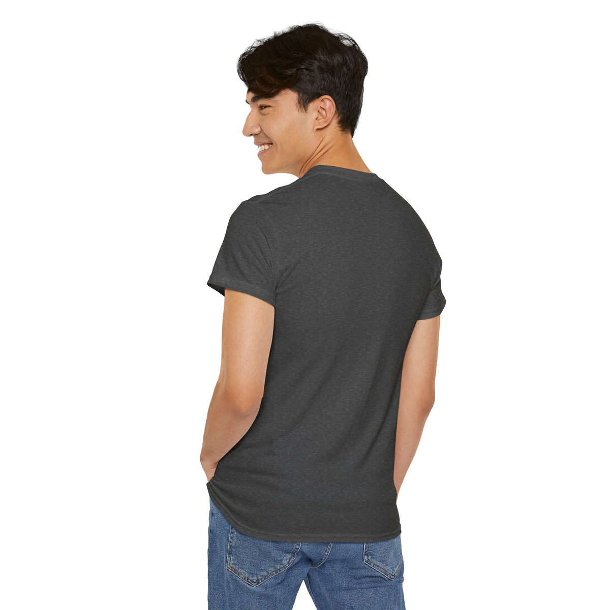 Spooked, But Still Showing Up Unisex Heavy Cotton Tee | Halloween, Funny T-Shirt