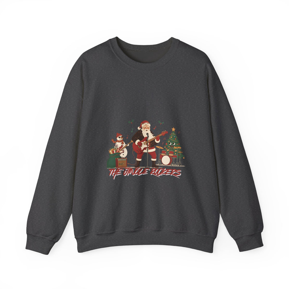 Funny Christmas Sweatshirt – "The Jingle Rockers" Holiday Band Crewneck