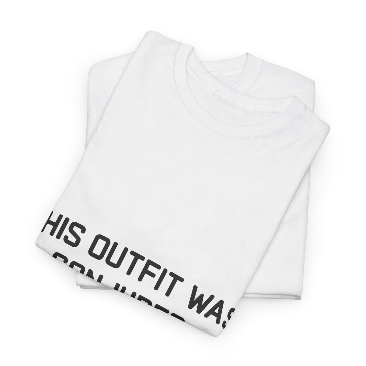 Unisex Heavy Cotton Tee - 'This Outfit Was Conjured, Not Chosen' - Funny Halloween T-shirt