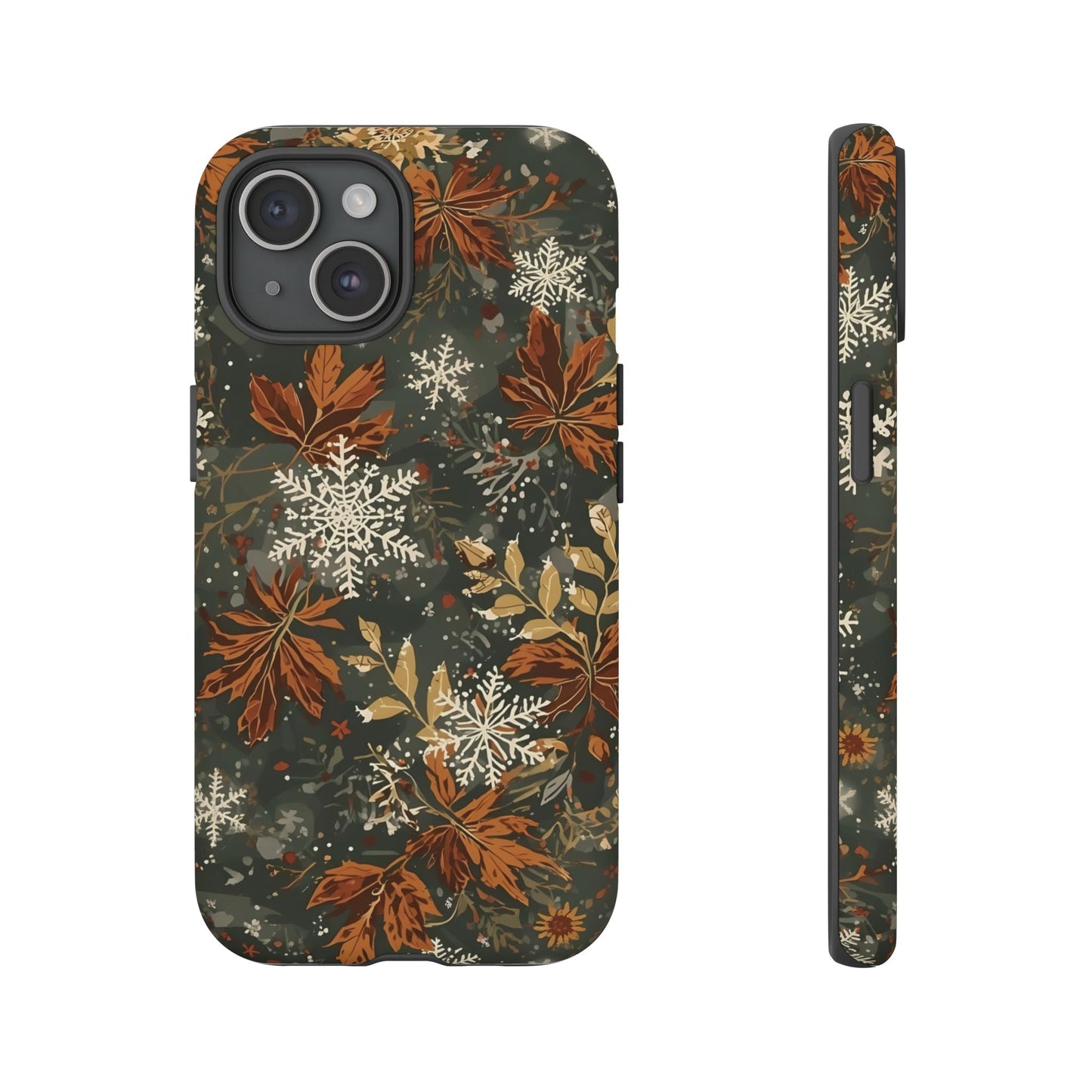 Christmas Phone Case, Autumn Floral Phone Case for Iphone 17, 16, 15, 14, 13, 12, 11 & Samsung
