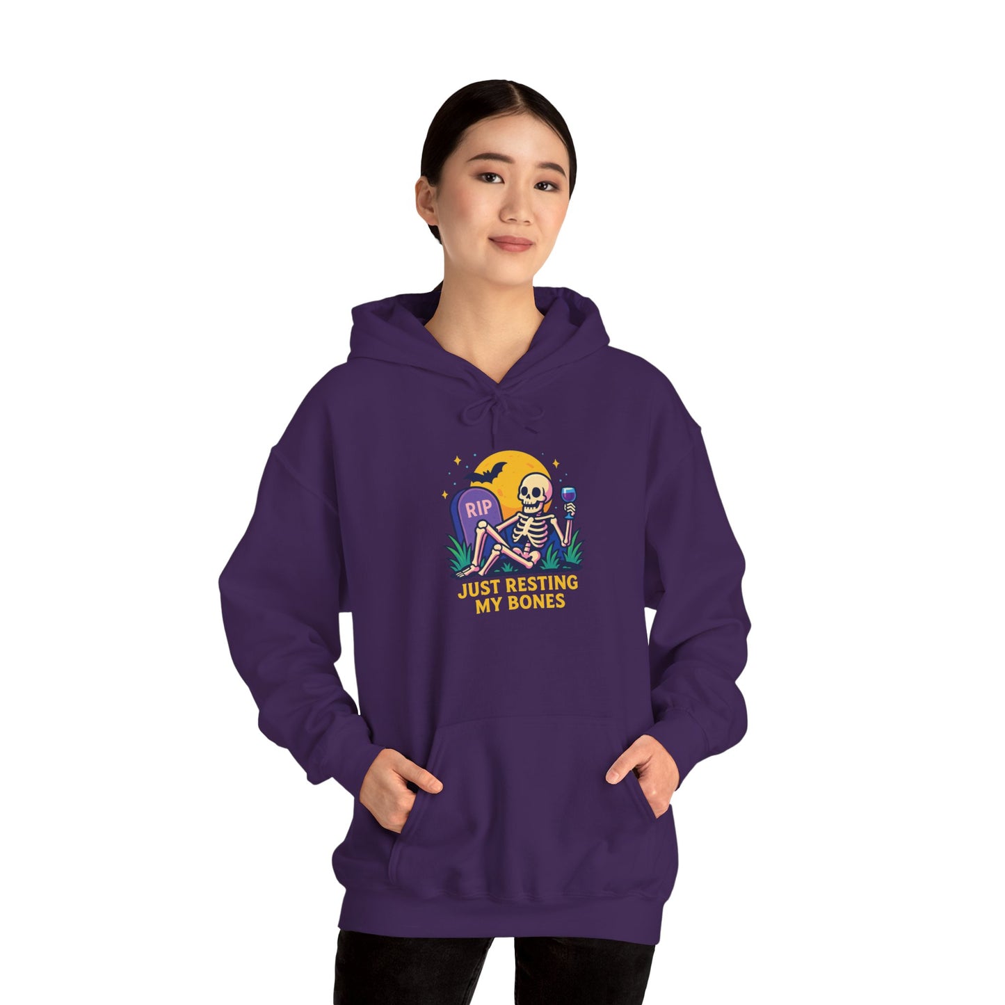 Halloween Skeleton Hoodie, Cozy Unisex Sweatshirt