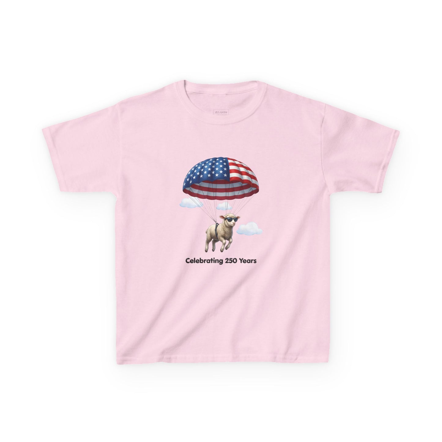 Kids T-Shirt - Celebrating 250 Years Parachuting Sheep