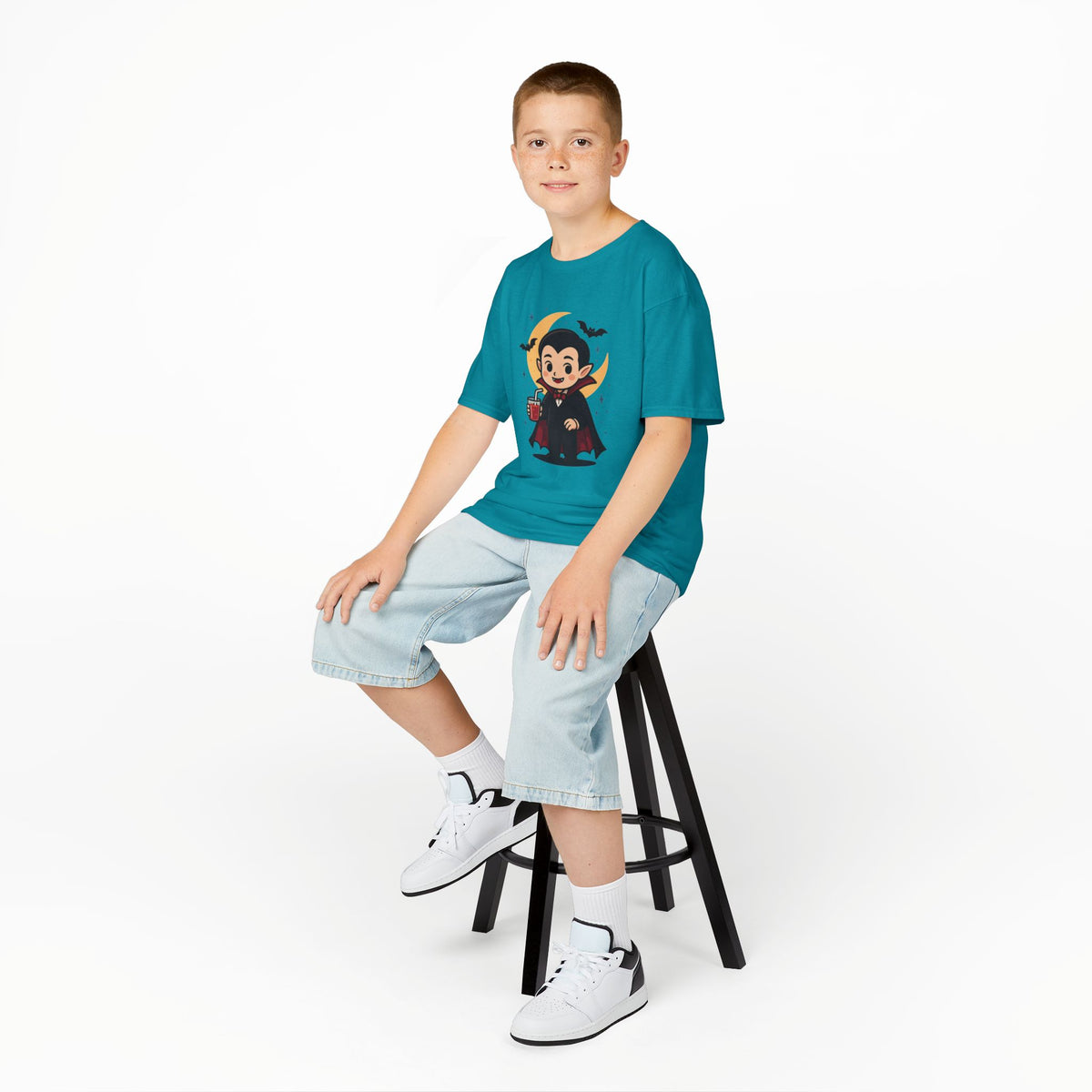 Kids Halloween T-Shirt, Cute Vampire Shirt, Halloween Costume Tee, Trick or Treat Shirt, Spooky Season Apparel