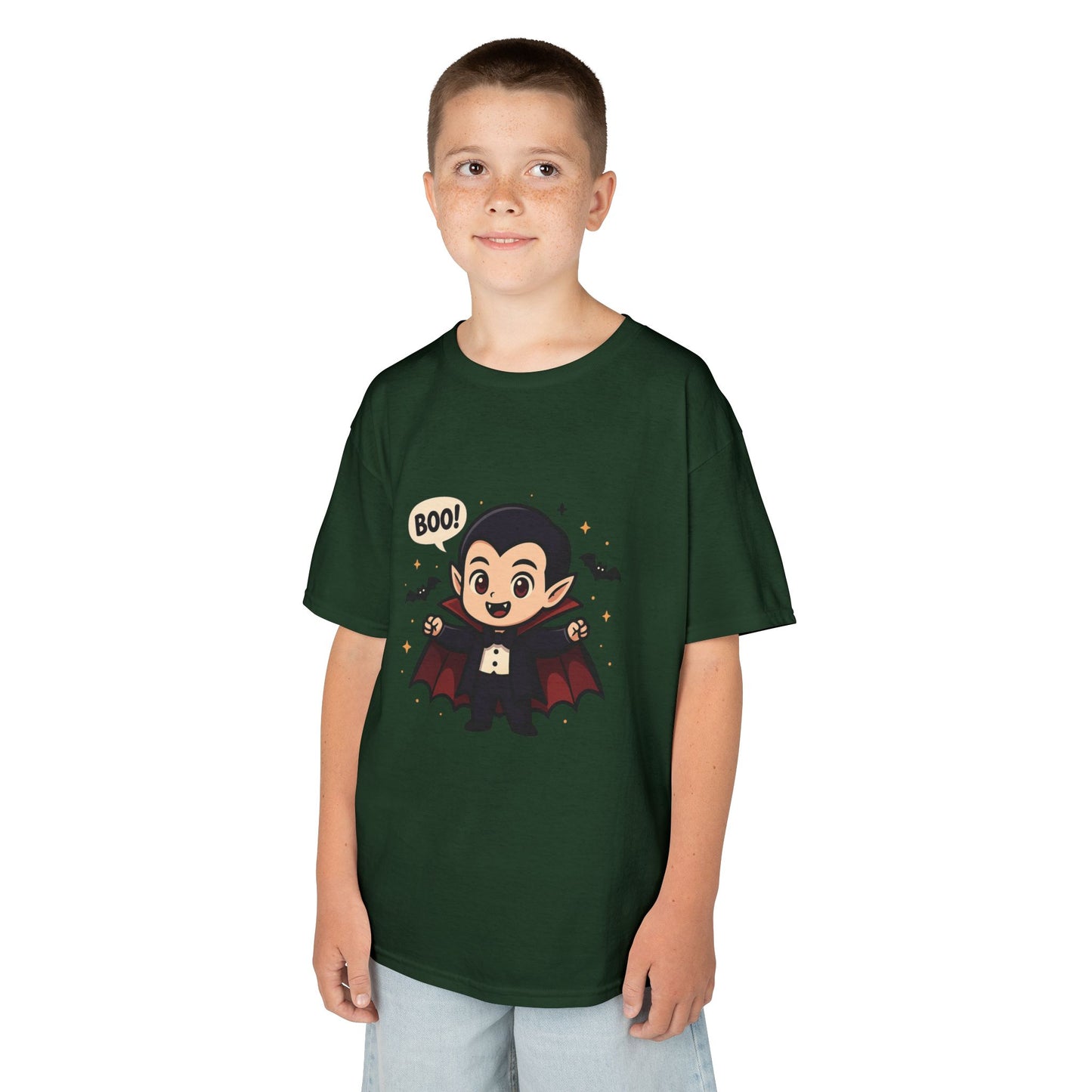 Cute Halloween Kids Tee, Spooky Costume Top, Kids Vampire Shirt, Halloween Party Apparel, Boo Design Tee