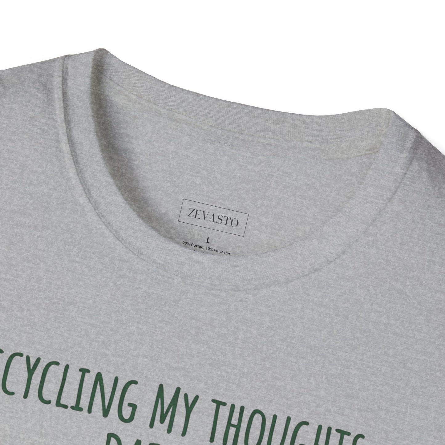 Recycling My Thoughts Daily T-Shirt — Mental Health Awareness, Earth Day Graphic Tee