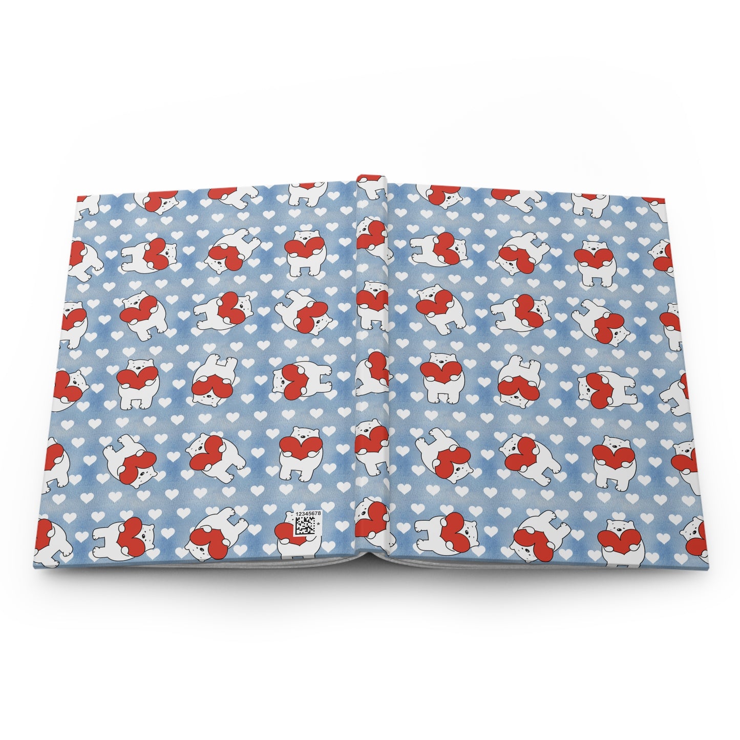 Cute Lovely Bear Hardcover Journal — Valentine’s Day Notebook for Notes & Gifts