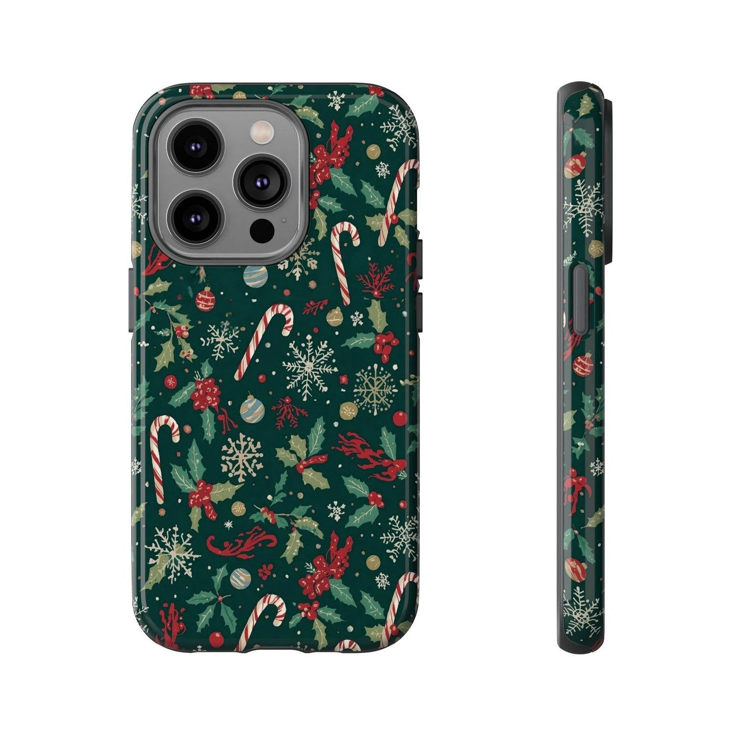 Christmas Phone Case, Festive Phone Case with Holiday Patterns for Iphone 17, 16, 15, 14, 13, 12, 11 & Samsung