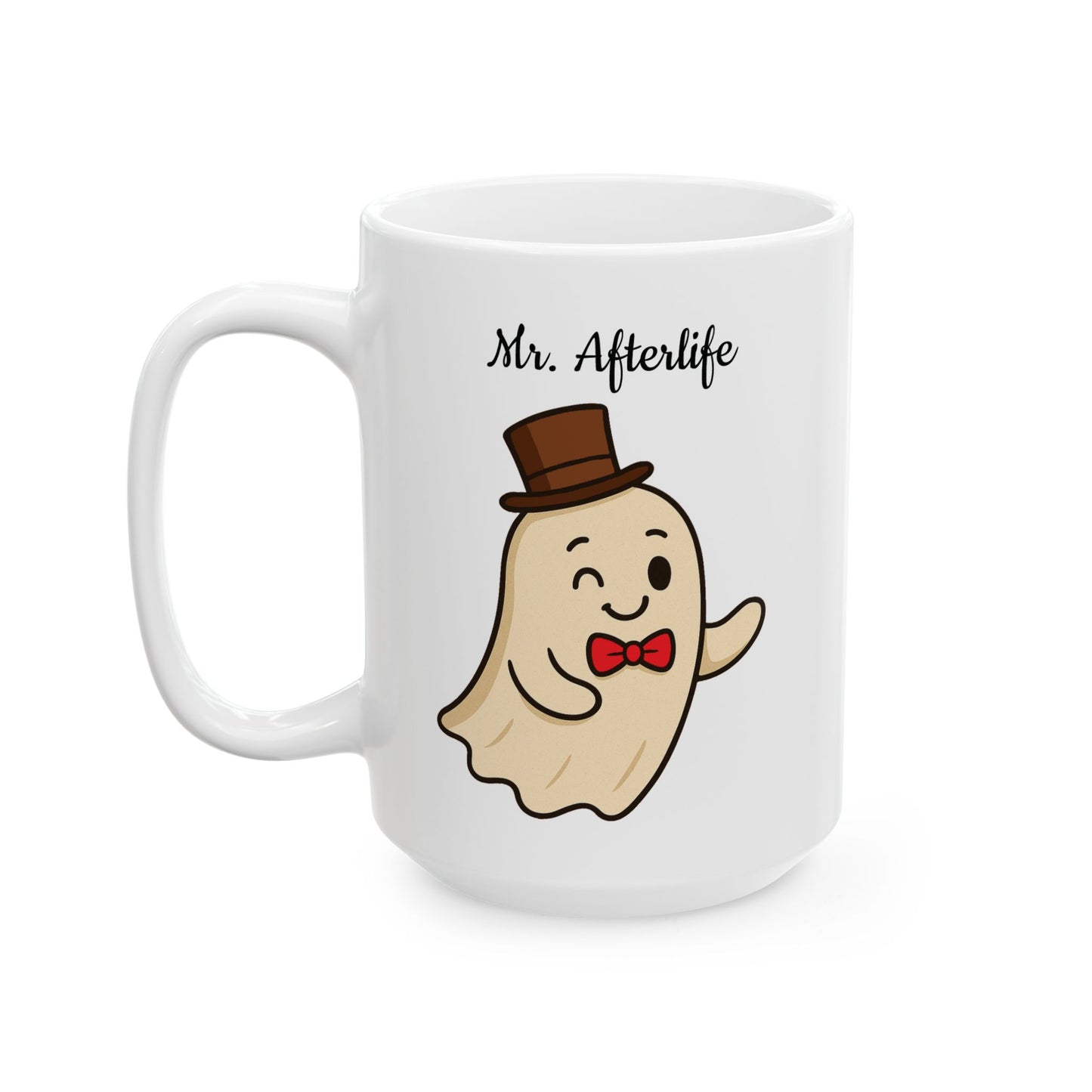 Halloween Ceramic Mug, Mr. Afterlife - Halloween Themed Coffee Cup, Wedding Gift