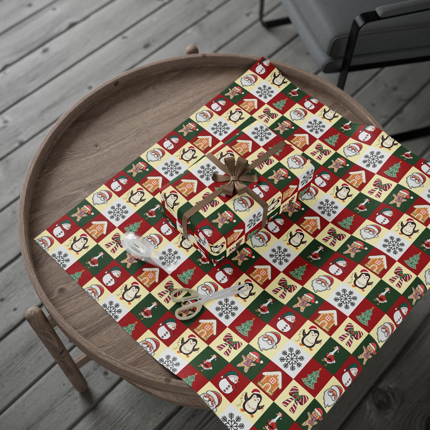 Christmas Character Wrapping Paper Roll - Festive Gift Wrap