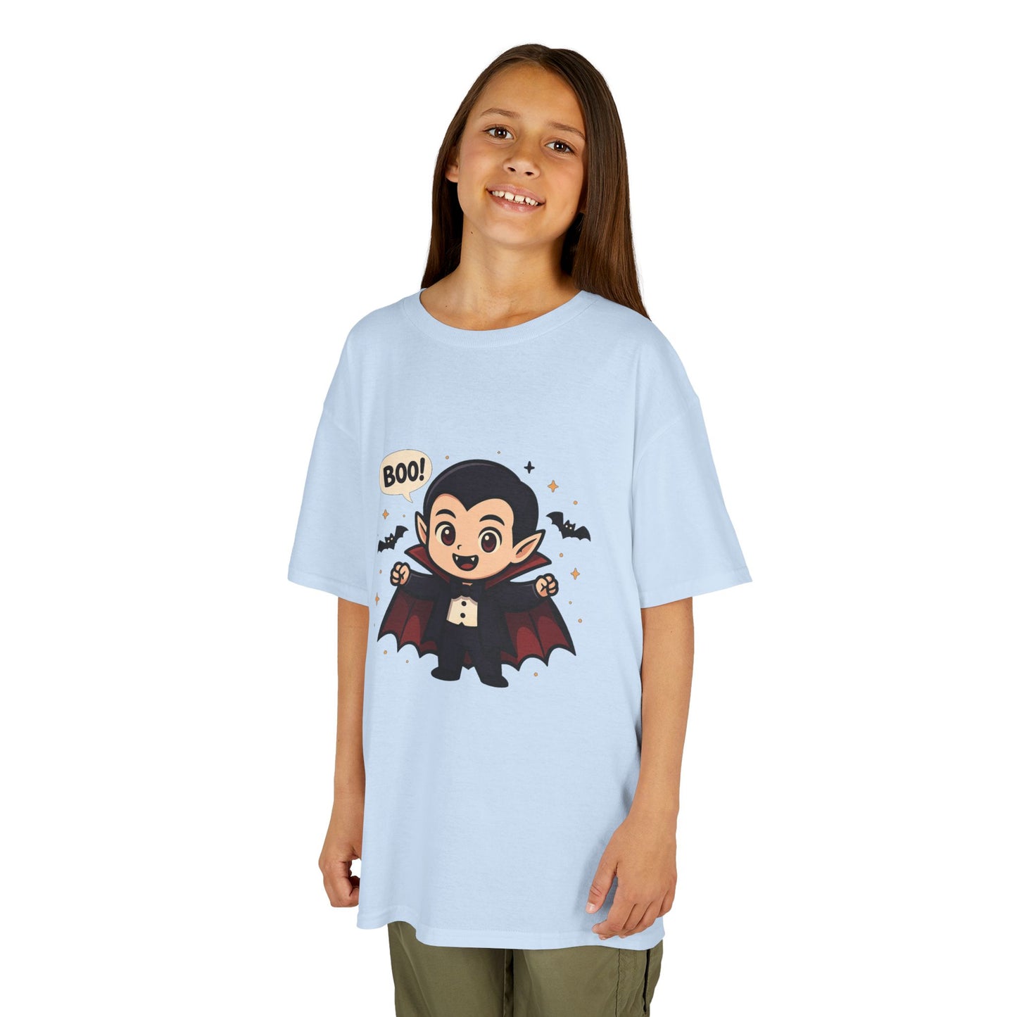 Cute Halloween Kids Tee, Spooky Costume Top, Kids Vampire Shirt, Halloween Party Apparel, Boo Design Tee