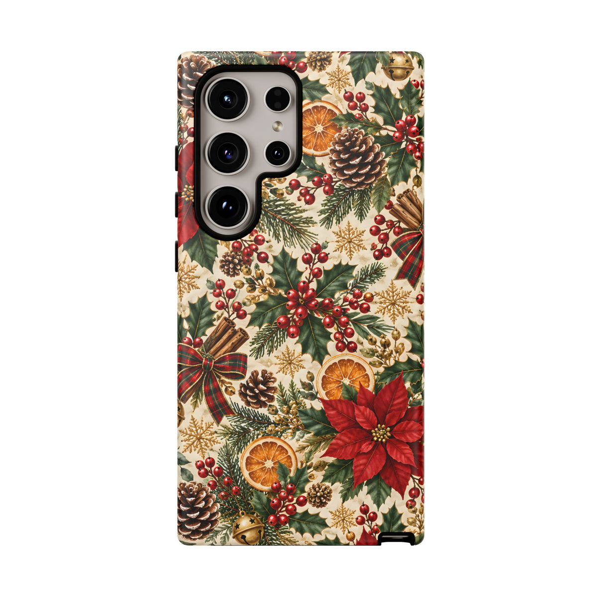 Christmas Floral Tough Phone Case