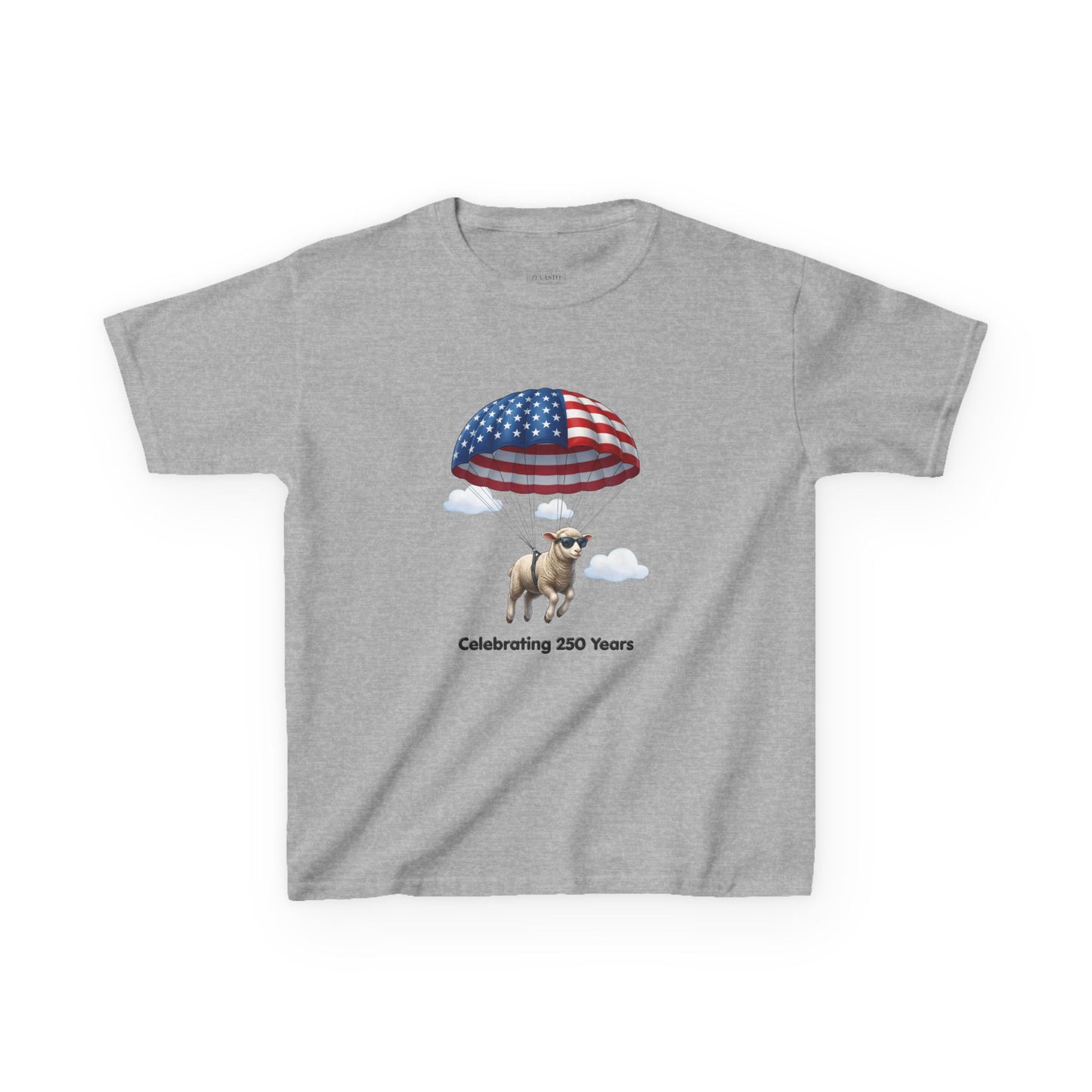 Kids T-Shirt - Celebrating 250 Years Parachuting Sheep