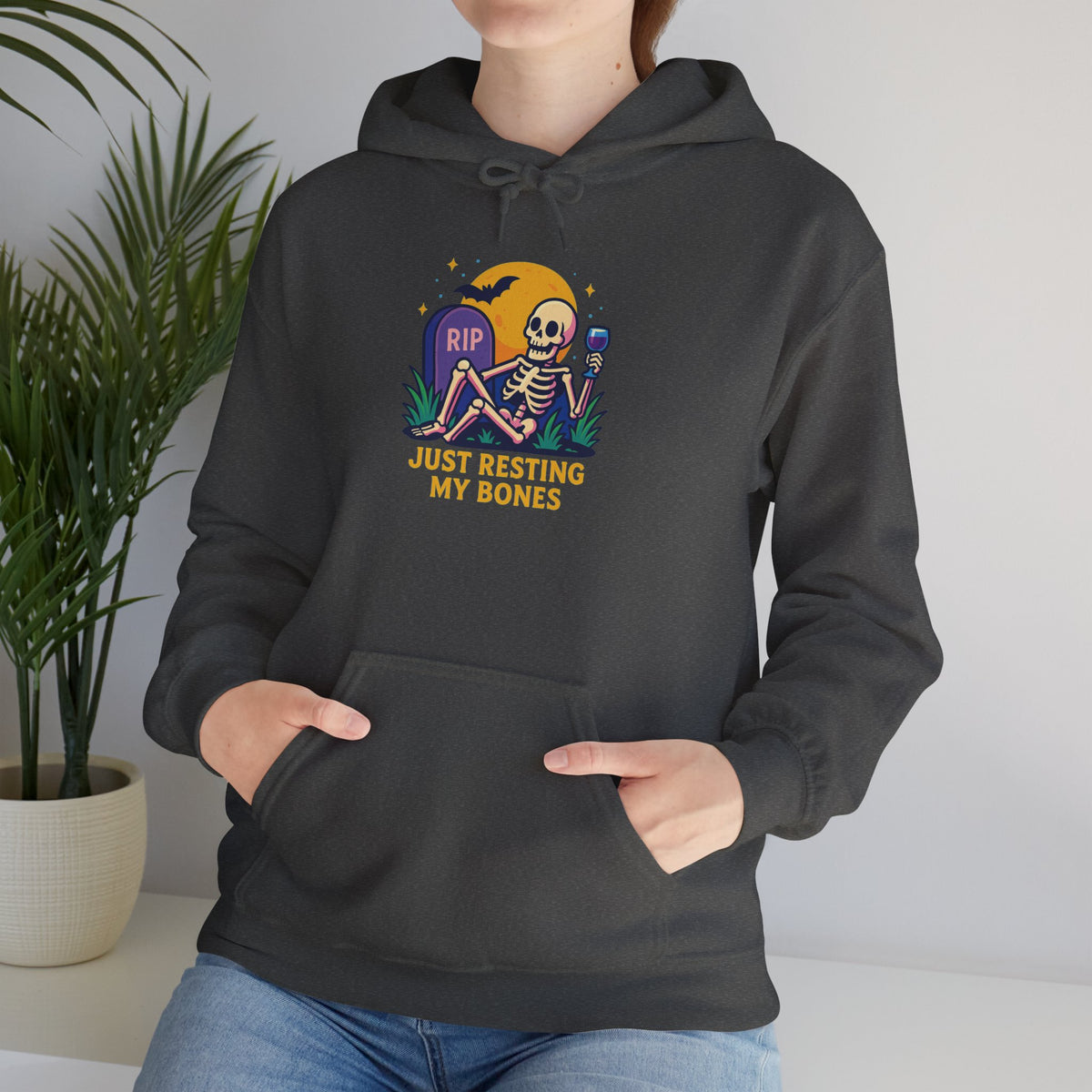 Halloween Skeleton Hoodie, Cozy Unisex Sweatshirt