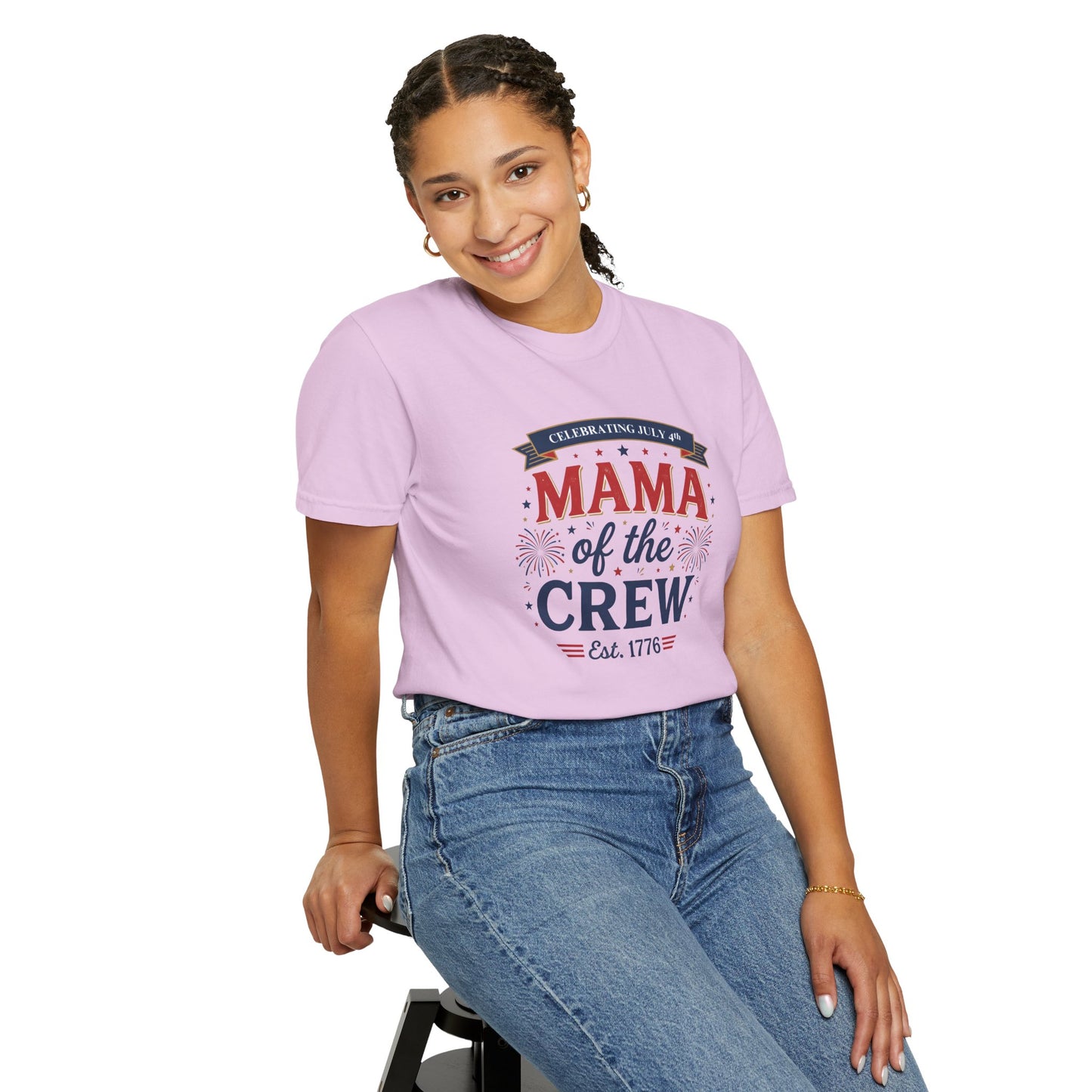 Mama of the Crew T-Shirt — Patriotic 4th of July Tee, Independence Day Shirt