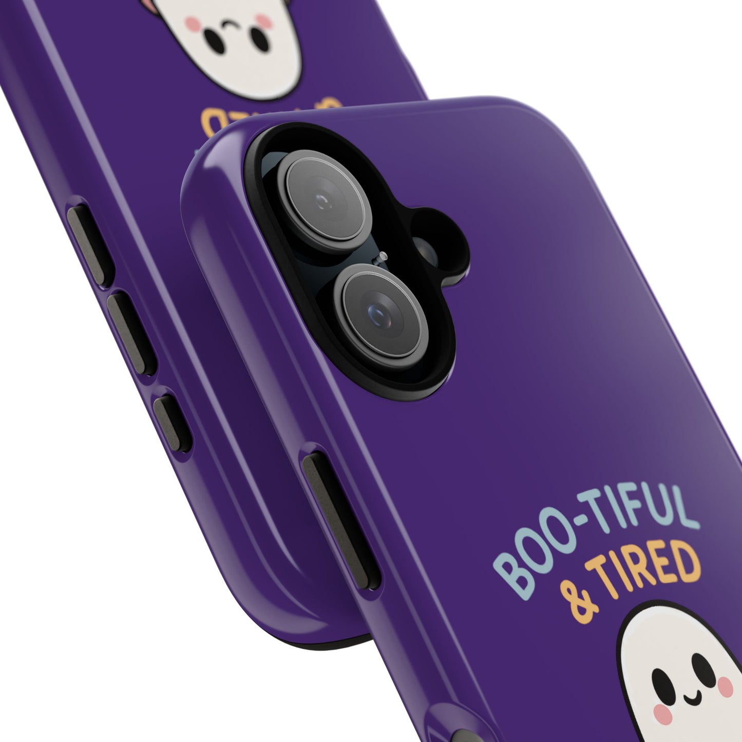 Boo-Tiful & Tired Phone Case, Halloween-Themed Design