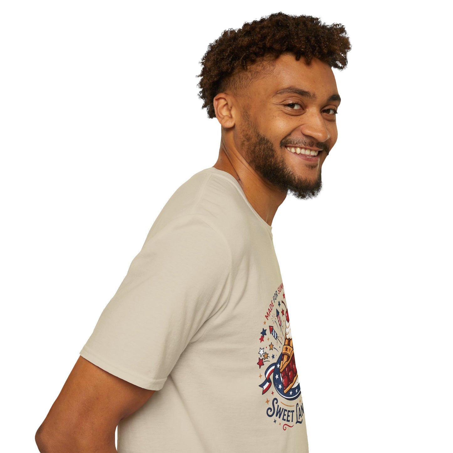 Sweet Land of Liberty Pie T-Shirt — Patriotic 4th of July Dessert Graphic Tee