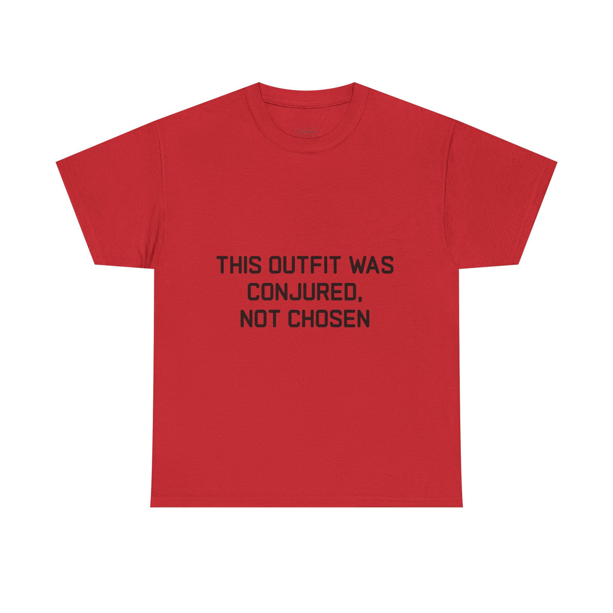 Unisex Heavy Cotton Tee - 'This Outfit Was Conjured, Not Chosen' - Funny Halloween T-shirt