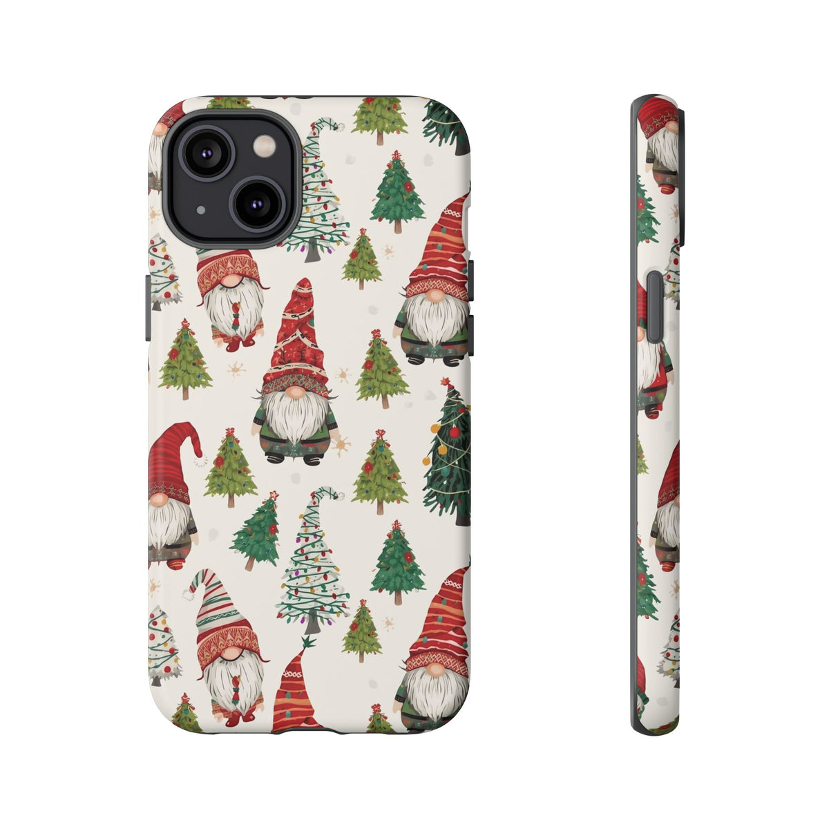 Christmas Gnome Phone Case, Dual Layer Phone Case for Iphone & Samsung