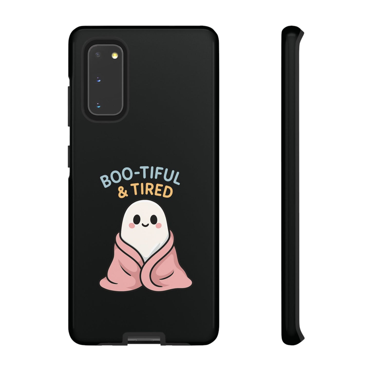Boo-tiful & Tired Phone Case, Halloween-Themed Design