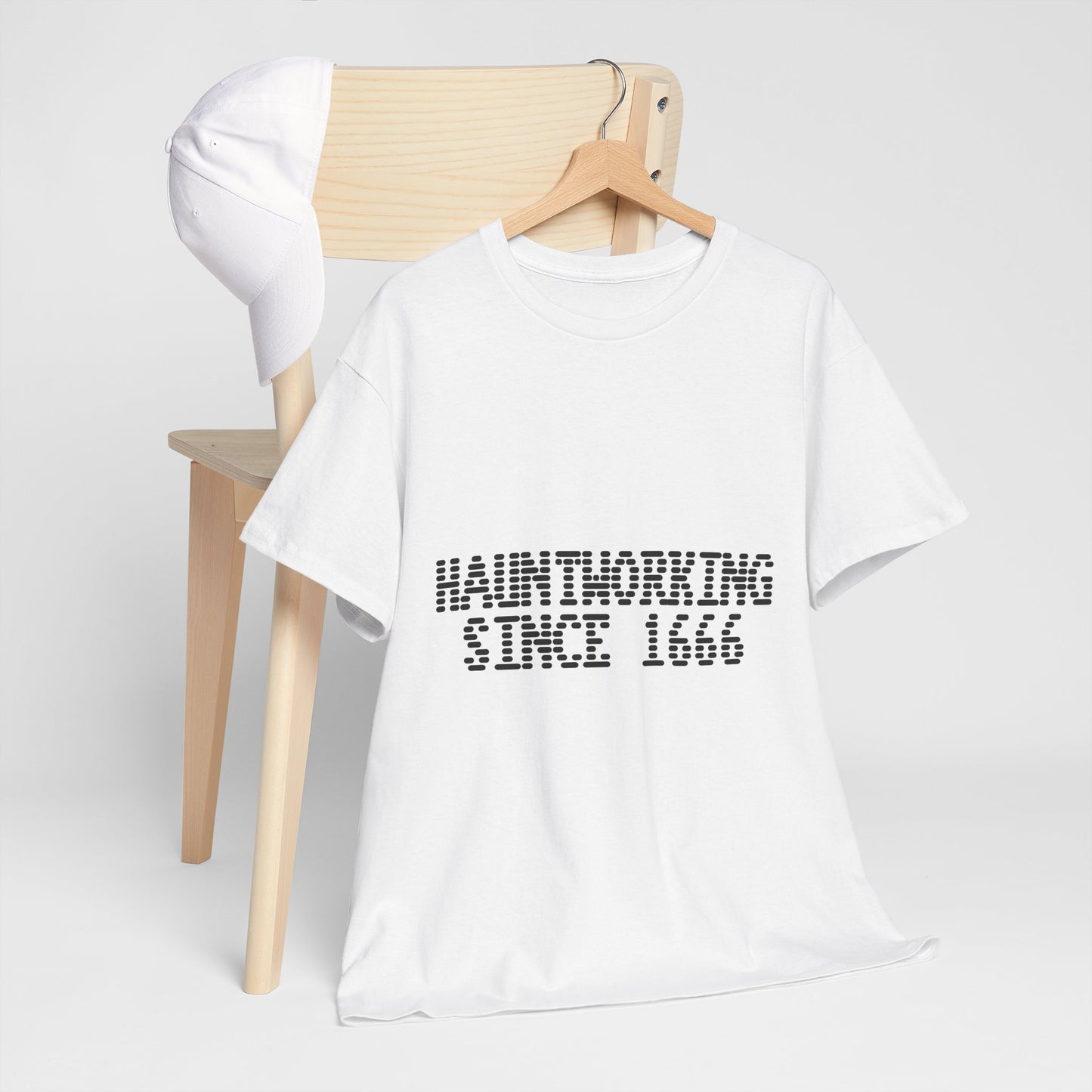 Hauntworking Since 1666-Cotton Tee, Halloween-Themed Tshirt