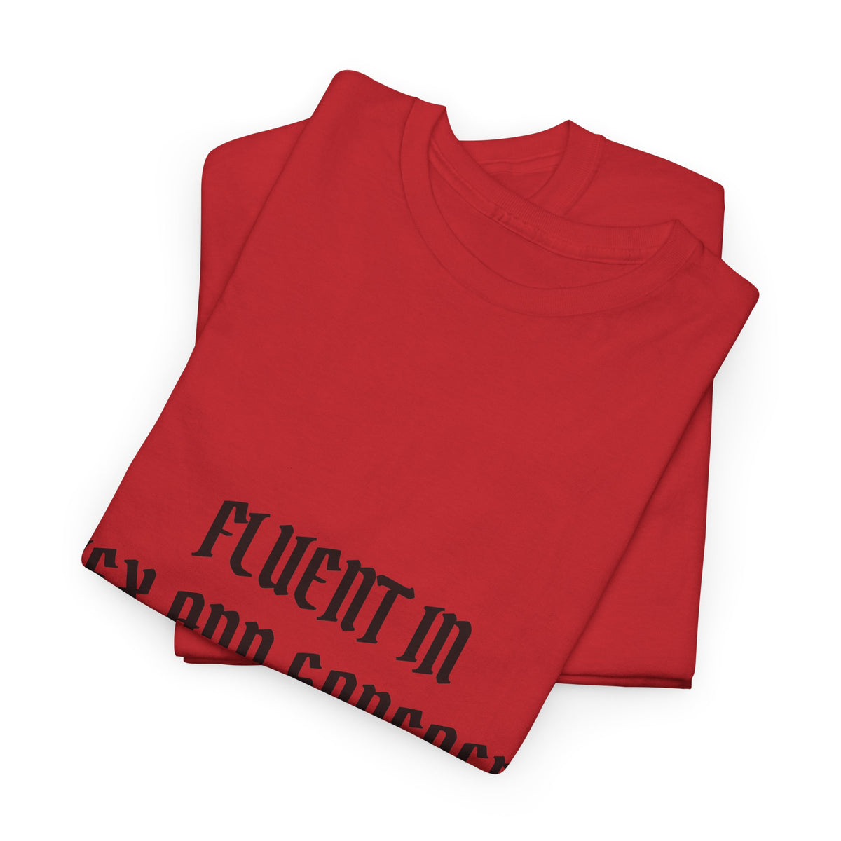 Fluent in Hex and Sarcasm Unisex Heavy Cotton Tee, Perfect for Geeky Humor Lovers, Halloween Apparel