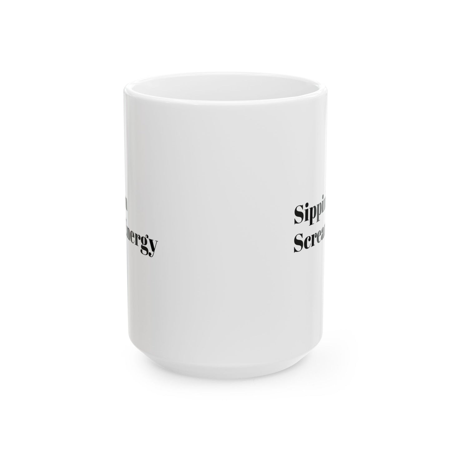 Sippin on Scream Energy-Ceramic Coffee Mug, Halloween Gift