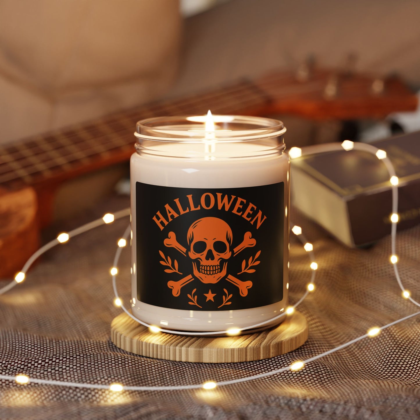 Halloween Skull Scented Soy Candle, 9oz | Spooky Home Decor